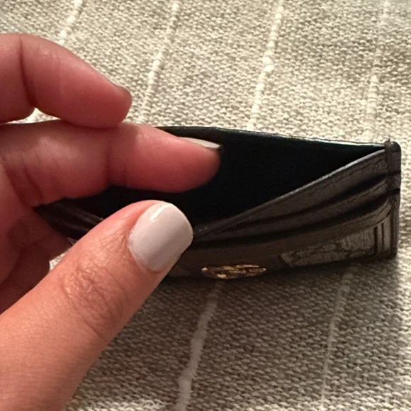 Gucci GG Supreme Ophidia Brown and Green Card Holder authintic Like New - Picture 3 of 5